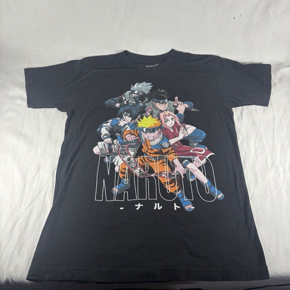 Naruto Group Characters Graphic T-Shirt Men’s M 2002